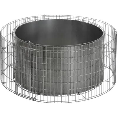 Bellissa Gabionen-Feuerstelle Gerüst Steckset Gabionengerüst 92x40 cm Zum Befüllen für offene Grillstellen, Zusammensteckbar, wetterfest & hitzebeständig, ideal für Garten & Outdoorbereiche Bellissa Gabionen-Feuerstelle Gerüst Steckset Gabionengerüst 92x40 cm Zum Befüllen für offene Grillstellen, Zusammensteckbar, wetterfest & hitzebeständig, ideal für Garten & Outdoorbereiche