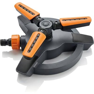 Brandson – Viereckregner 360 Grad für große Flächen Rasensprenger 3/4 Zoll 18 Düsen unterschiedliche Abstrahlwinkel rotierender Wassersprinkler – DREI Arme – für Garten Pflanzen Beete Brandson – Viereckregner 360 Grad für große Flächen Rasensprenger 3/4 Zoll 18 Düsen unterschiedliche Abstrahlwinkel rotierender Wassersprinkler – DREI Arme – für Garten Pflanzen Beete
