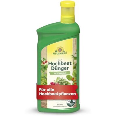 Neudorff Azet HochbeetDünger – 100% organischer Flüssigdünger für kräftige Pflanzen und aromatisches Obst, Gemüse und Kräuter, 1 Liter Neudorff Azet HochbeetDünger – 100% organischer Flüssigdünger für kräftige Pflanzen und aromatisches Obst, Gemüse und Kräuter, 1 Liter