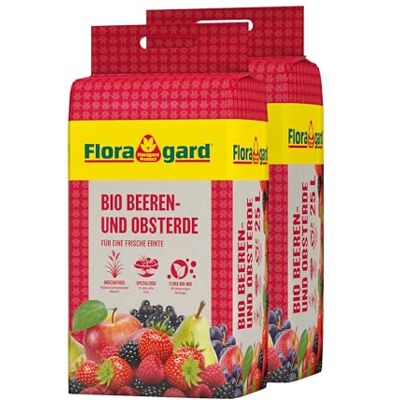 Floragard Bio Obst- & Beerenerde 50 L (2×25 L) – nährstoffreiche, pH-angepasste Pflanzerde für Beerenpflanzen & Obstgehölze – lockere Struktur für Starke Wurzeln, kräftiges Wachstum & hohe Erträge Floragard Bio Obst- & Beerenerde 50 L (2×25 L) – nährstoffreiche, pH-angepasste Pflanzerde für Beerenpflanzen & Obstgehölze – lockere Struktur für Starke Wurzeln, kräftiges Wachstum & hohe Erträge