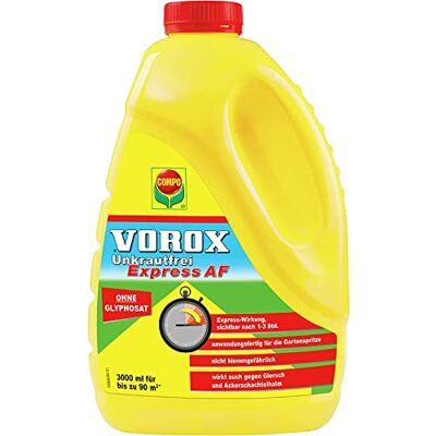 Compo VOROX Unkrautfrei Express anwendungsfertiger Unkrautvernichter bekämpft Unkraut, Algen & Moos wirkt gegen mehr als 50 Unkräuter Anwendung zwischen Gemüse- und Zierpflanzen 3 Liter Compo VOROX Unkrautfrei Express anwendungsfertiger Unkrautvernichter bekämpft Unkraut, Algen & Moos wirkt gegen mehr als 50 Unkräuter Anwendung zwischen Gemüse- und Zierpflanzen 3 Liter