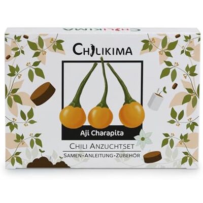 Chilikima Chili Anzuchtset Aji Charapita – Die Königin der Chilis – Komplettes Starter Kit inkl. Samen, Erde & Vlies-Töpfen – Ideal für Einsteiger & als Geschenk Chilikima Chili Anzuchtset Aji Charapita – Die Königin der Chilis – Komplettes Starter Kit inkl. Samen, Erde & Vlies-Töpfen – Ideal für Einsteiger & als Geschenk