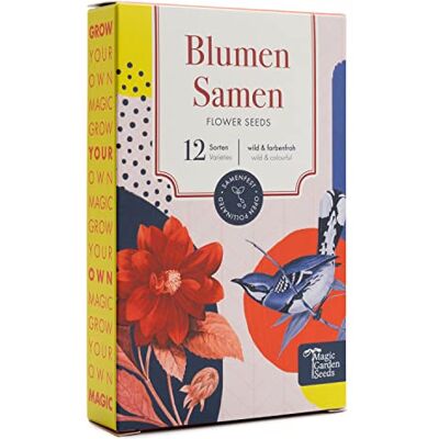Magic Garden Seeds Bunte Blumen Samen Set mit 12 samenfesten Sorten Wild und farbenfroh • Für Garten, Hochbeet und Balkon • Ideal für Anfänger, als Geschenk oder für den Eigenbedarf Magic Garden Seeds Bunte Blumen Samen Set mit 12 samenfesten Sorten Wild und farbenfroh • Für Garten, Hochbeet und Balkon • Ideal für Anfänger, als Geschenk oder für den Eigenbedarf