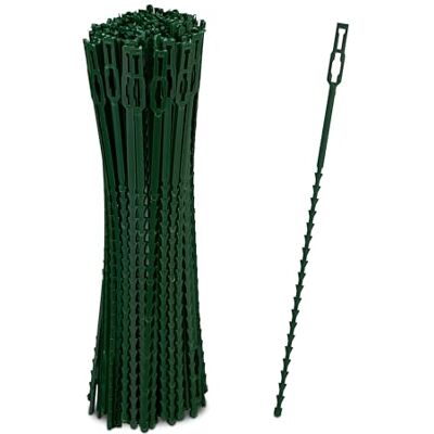 Relaxdays Pflanzenbinder, 200er Set, 23 cm, verstellbare Pflanzenhalter, wiederverwendbar, Befestigung Pflanzen, grün Relaxdays Pflanzenbinder, 200er Set, 23 cm, verstellbare Pflanzenhalter, wiederverwendbar, Befestigung Pflanzen, grün