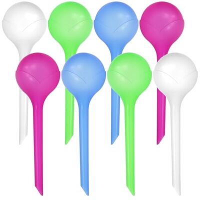 com-four ® 8X Automatische Bewässerung für Zimmerpflanzen, Wasserspender Bewässerungskugel zur Blumen Bewässerung Hydrospikes com-four ® 8X Automatische Bewässerung für Zimmerpflanzen, Wasserspender Bewässerungskugel zur Blumen Bewässerung Hydrospikes