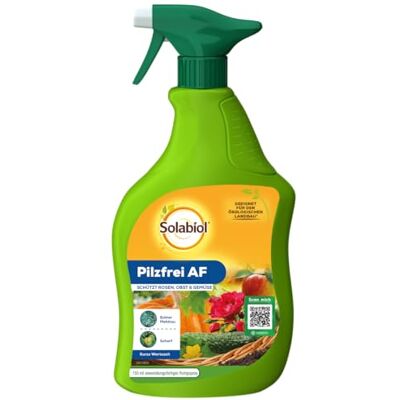 Solabiol Pilzfrei AF, anwendungsfertiges biologisches Pilzmittel gegen Echten Mehltau an Rosen, sowie Obst- und Gemüsearten, 750 ml Pumpsprüher Solabiol Pilzfrei AF, anwendungsfertiges biologisches Pilzmittel gegen Echten Mehltau an Rosen, sowie Obst- und Gemüsearten, 750 ml Pumpsprüher