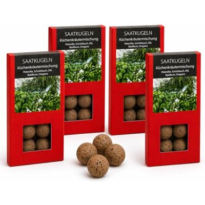 AddLiving Saatkugeln Kräuter 32 Stk. Kräutersamen Set Saatbomben Küchenkräuter Saatgut Kräuter für Balkon & Garten Samenbomben Petersilie, Schnittlauch, Dill, Basilikum & Oregano Seedbombs Seedballs AddLiving Saatkugeln Kräuter 32 Stk. Kräutersamen Set Saatbomben Küchenkräuter Saatgut Kräuter für Balkon & Garten Samenbomben Petersilie, Schnittlauch, Dill, Basilikum & Oregano Seedbombs Seedballs