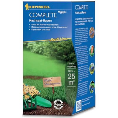 Kiepenkerl Profi-Line Complete Nachsaat-Rasensamen 662506, 0,5 kg für 25 m² Ideal für Rasen-Nachsaat Rasenerneuerungen ohne Umgraben Keimstark & vital Nachsaat Rasen, Saatgut, Rasen Reparatur Kiepenkerl Profi-Line Complete Nachsaat-Rasensamen 662506, 0,5 kg für 25 m² Ideal für Rasen-Nachsaat Rasenerneuerungen ohne Umgraben Keimstark & vital Nachsaat Rasen, Saatgut, Rasen Reparatur