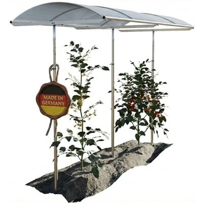 Beckmann Tomatendach PSN2 – Stabile Tomatenüberdachung & Überdachung für Hochbeet 200x112 cm – Winterfestes Alu Schutzdach, hagelfeste 6mm Platten gegen Braunfäule – Höhenverstellbar Beckmann Tomatendach PSN2 – Stabile Tomatenüberdachung & Überdachung für Hochbeet 200x112 cm – Winterfestes Alu Schutzdach, hagelfeste 6mm Platten gegen Braunfäule – Höhenverstellbar