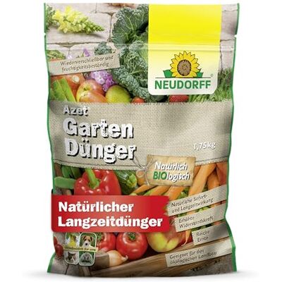 Neudorff Azet Gartendünger – Universaldünger fördert die Blühkraft und reiche Ernte aller Gartenpflanzen mit Sofort- & Langzeitwirkung, 1,75 kg Neudorff Azet Gartendünger – Universaldünger fördert die Blühkraft und reiche Ernte aller Gartenpflanzen mit Sofort- & Langzeitwirkung, 1,75 kg