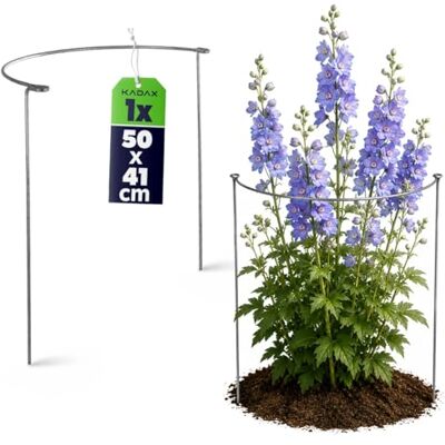 Kadax 50cm Metall Blumenstütze mit Klammer für Rosen & Pflanzen Kadax 50cm Metall Blumenstütze mit Klammer für Rosen & Pflanzen