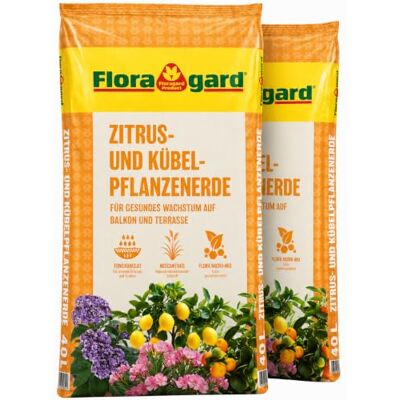 Floragard Zitrus- und Kuebelpflanzenerde 2x40 L Fuer Mediterranpflanzen Floragard Zitrus- und Kuebelpflanzenerde 2x40 L Fuer Mediterranpflanzen