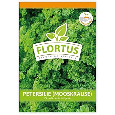 FLORTUS Freude an Vielfalt FLORTUS Petersilie mooskrause Kräutersamen Petersiliensamen Samen zur Anzucht für Garten, Balkon, Küche & Fensterbank FLORTUS Freude an Vielfalt FLORTUS Petersilie mooskrause Kräutersamen Petersiliensamen Samen zur Anzucht für Garten, Balkon, Küche & Fensterbank