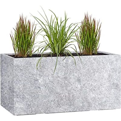 Pflanzwerk ® Pflanzkübel TUB Lava Hellgrau 40x80x40cm XXL – Rechteckig – Großer Fiberglas Blumenkübel für außen und innen Frostbeständig UV-Schutz – Markenqualität Pflanzwerk ® Pflanzkübel TUB Lava Hellgrau 40x80x40cm XXL – Rechteckig – Großer Fiberglas Blumenkübel für außen und innen Frostbeständig UV-Schutz – Markenqualität