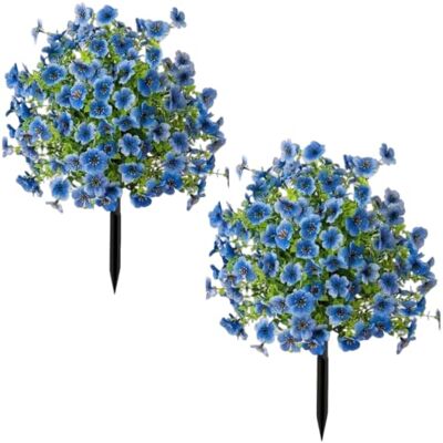 Generic 2Pcs 23.62 in Faux Flower Garden Stakes Easy Install No Fade Outdoor Realistic Plastic Flowers with Ground Stake for Porch Patio Balcony Planter Yard Generic 2Pcs 23.62 in Faux Flower Garden Stakes Easy Install No Fade Outdoor Realistic Plastic Flowers with Ground Stake for Porch Patio Balcony Planter Yard