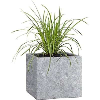 Pflanzwerk ® Pflanzkübel Cube Lava Hellgrau 38x44x44cm Blumentopf *Frostbeständige Blumenkübel* *UV-Schutz* *Premium Pflanzenkübel Qualität* Pflanzwerk ® Pflanzkübel Cube Lava Hellgrau 38x44x44cm Blumentopf *Frostbeständige Blumenkübel* *UV-Schutz* *Premium Pflanzenkübel Qualität*