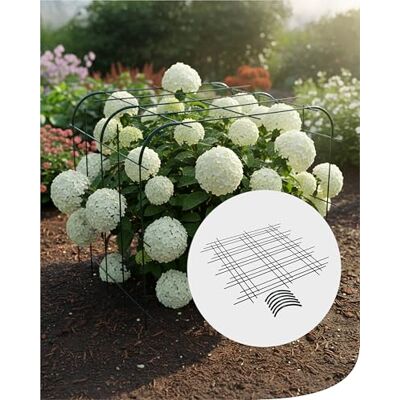 Bellissa Rankhilfe-Set Andybelle 3 Rankgitter je 73x70cm Plus 6 Verbinder Modulare Pflanzenstütze aus Metall, Spalier für Kletterpflanzen, Gemüse & Blumen Bellissa Rankhilfe-Set Andybelle 3 Rankgitter je 73x70cm Plus 6 Verbinder Modulare Pflanzenstütze aus Metall, Spalier für Kletterpflanzen, Gemüse & Blumen