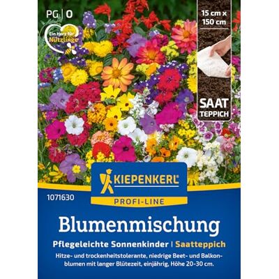 Kiepenkerl Profi-Line Blumensamen-Mischung Pflegeleichte Sonnenkinder 1071630 Saatgut für Hitze- und trockenheitstolerante Pflanzen, perfekt für den Balkon. Kiepenkerl Profi-Line Blumensamen-Mischung Pflegeleichte Sonnenkinder 1071630 Saatgut für Hitze- und trockenheitstolerante Pflanzen, perfekt für den Balkon.