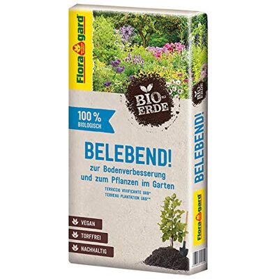 Floragard Bio-Erde Belebend 60 L – torffreie, vegane Bio-Pflanzerde mit lockerer, nährstoffreicher Struktur für Stauden, Gehölze, Sträucher & Gartenpflanzen – fördert kräftige Wurzeln & Wachstum Floragard Bio-Erde Belebend 60 L – torffreie, vegane Bio-Pflanzerde mit lockerer, nährstoffreicher Struktur für Stauden, Gehölze, Sträucher & Gartenpflanzen – fördert kräftige Wurzeln & Wachstum