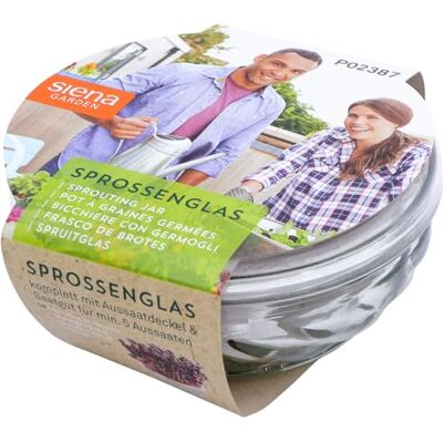 Siena Garden Sprossenglas Ø 11,5 cm inkl. Saatgut Siena Garden Sprossenglas Ø 11,5 cm inkl. Saatgut
