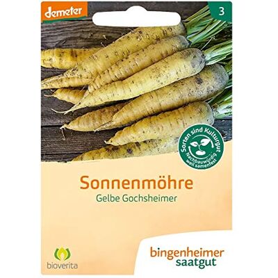 Bingenheimer Saatgut Sonnenmöhre Gelbe Gochsheimer demeter bio für ca. 1000 Pflanzen Bingenheimer Saatgut Sonnenmöhre Gelbe Gochsheimer demeter bio für ca. 1000 Pflanzen