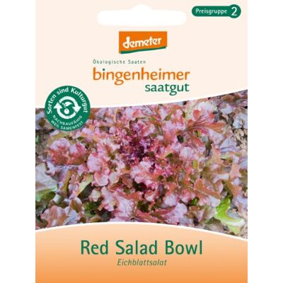 Bingenheimer Saatgut Pflücksalat Eichblattsalat Red Salad Bowl Gemüse Saatgut / Samen Bingenheimer Saatgut Pflücksalat Eichblattsalat Red Salad Bowl Gemüse Saatgut / Samen
