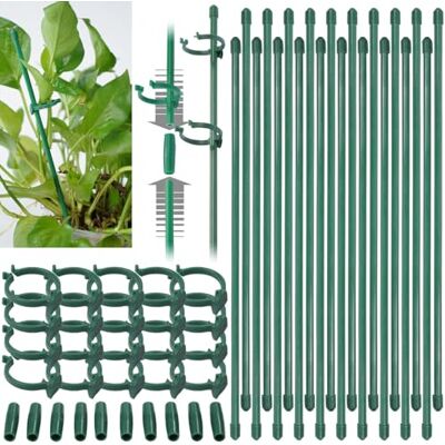 Royal Gardineer Pflanzstäbe: 20er-Set Rankhilfe-Pflanzenstäbe, 20 Pflanzenhalter, 10 Stabverbinder (Pflanzenstütze Garten, Garten Rankhilfe, Pflanzen) Royal Gardineer Pflanzstäbe: 20er-Set Rankhilfe-Pflanzenstäbe, 20 Pflanzenhalter, 10 Stabverbinder (Pflanzenstütze Garten, Garten Rankhilfe, Pflanzen)