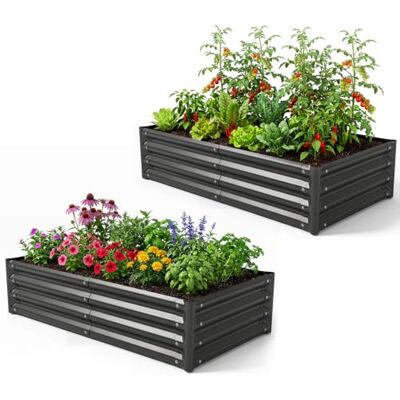 FANTASK Hochbeet Metall, FANTASK Hochbeet Metall,