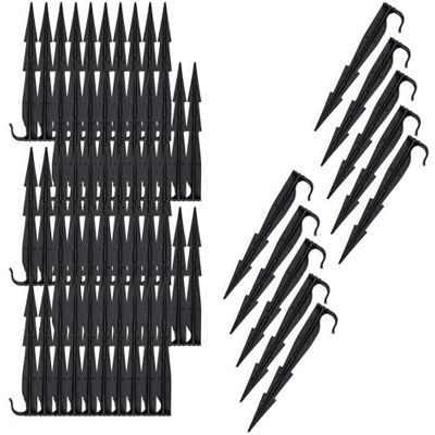 Spetebo Gartenschlauch Bodenanker schwarz 16 cm 100er Pack Erdspieß für Sprinkler und Bewässerungsschläuche Erdanker für Bewässerung Boden Spieß Fixierung für Wasserschlauch Sprühschlauch Tropfschlauch Spetebo Gartenschlauch Bodenanker schwarz 16 cm 100er Pack Erdspieß für Sprinkler und Bewässerungsschläuche Erdanker für Bewässerung Boden Spieß Fixierung für Wasserschlauch Sprühschlauch Tropfschlauch