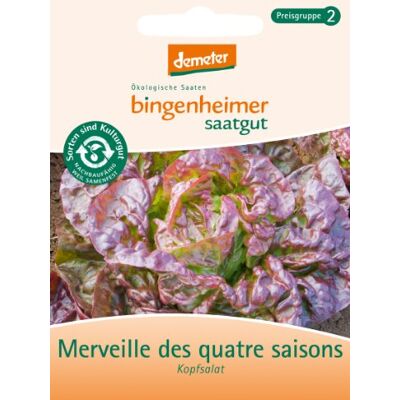 Bingenheimer Saatgut Kopfsalat Merveille des quatre saisons Bingenheimer Saatgut Kopfsalat Merveille des quatre saisons