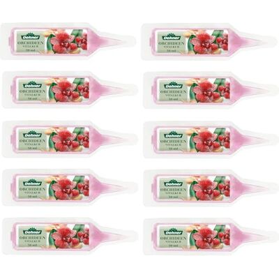 Dehner Orchideen Vitalkur, Spezialdünger, hochwertiger Flüssigdünger, NPK-Dünger für Orchideen, mit Spurennährstoffen, 10 Stück, je 30 ml Dehner Orchideen Vitalkur, Spezialdünger, hochwertiger Flüssigdünger, NPK-Dünger für Orchideen, mit Spurennährstoffen, 10 Stück, je 30 ml