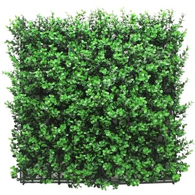 KARAT Pflanzenwand Kunstpflanzen zur Wandmontage 50 x 50 cm Wandgarten Künstliche Pflanzen Deko für Wand, Balkon & Garten (Buxus, 50 x 50 cm) KARAT Pflanzenwand Kunstpflanzen zur Wandmontage 50 x 50 cm Wandgarten Künstliche Pflanzen Deko für Wand, Balkon & Garten (Buxus, 50 x 50 cm)