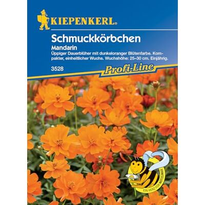Kiepenkerl Profi-Line Schmuckkörbchensamen Mandarin 3528 Dauerblüher Kompakter und einheitlicher Wuchs Blumensamen, Blumenwiese Samen, Saatgut Kiepenkerl Profi-Line Schmuckkörbchensamen Mandarin 3528 Dauerblüher Kompakter und einheitlicher Wuchs Blumensamen, Blumenwiese Samen, Saatgut