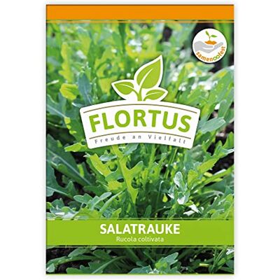 FLORTUS Freude an Vielfalt FLORTUS Salatrauke Kräutersamen Raukesamen Rucolasamen Samen zur Anzucht für Garten, Balkon, Küche & Fensterbank FLORTUS Freude an Vielfalt FLORTUS Salatrauke Kräutersamen Raukesamen Rucolasamen Samen zur Anzucht für Garten, Balkon, Küche & Fensterbank