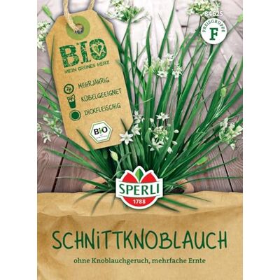 Sperli BIO Schnittknoblauchsamen 84625 • Mehrjährig • Gefriergeeignet • Kräutersamen für 80 Pflanzen • Schnittlauchpflanze • Würzig ohne Knoblauchgeruch • Perfekt für Gemüsegarten Sperli BIO Schnittknoblauchsamen 84625 • Mehrjährig • Gefriergeeignet • Kräutersamen für 80 Pflanzen • Schnittlauchpflanze • Würzig ohne Knoblauchgeruch • Perfekt für Gemüsegarten