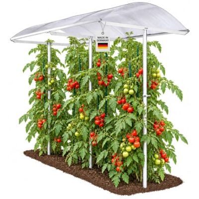 BECKMANN Schutzdach für Pflanzen 200x112 Tomatendach Regenschutz hagelfest höhenverstellbar 80-180 cm I Regenschutz Pflanzen I Hochbeet Dach I Regenschutz Tomaten I Beet Überdachung I Hagelschutz BECKMANN Schutzdach für Pflanzen 200x112 Tomatendach Regenschutz hagelfest höhenverstellbar 80-180 cm I Regenschutz Pflanzen I Hochbeet Dach I Regenschutz Tomaten I Beet Überdachung I Hagelschutz