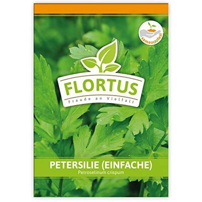 FLORTUS Freude an Vielfalt FLORTUS Petersilie einfache Kräutersamen Petersiliensamen Samen zur Anzucht für Garten, Balkon, Küche & Fensterbank FLORTUS Freude an Vielfalt FLORTUS Petersilie einfache Kräutersamen Petersiliensamen Samen zur Anzucht für Garten, Balkon, Küche & Fensterbank