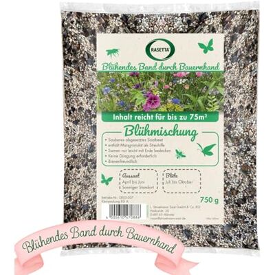 Samore Blühmischung 750g für Blumenwiese Bienenwiese Bienenweide Blumenmischung Aussaat Blumensamen Bienenfreundlich Blühendes Band durch Bauernhand Samore Blühmischung 750g für Blumenwiese Bienenwiese Bienenweide Blumenmischung Aussaat Blumensamen Bienenfreundlich Blühendes Band durch Bauernhand