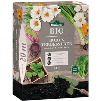 Dehner Bio Bodenverbesserer, hochwertiger Dünger für Gartenpflanzen, organischer NPK-Dünger, mit Spurennährstoffen, natürlicher Boden-Aktivator, 4 kg, für ca. 20 qm, bunt Dehner Bio Bodenverbesserer, hochwertiger Dünger für Gartenpflanzen, organischer NPK-Dünger, mit Spurennährstoffen, natürlicher Boden-Aktivator, 4 kg, für ca. 20 qm, bunt