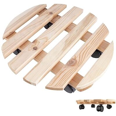 Creative Pflanzenroller Holz Tragkraft 80 kg Durchmesser 35 cm Rollbrett Pflanzen Blumenroller Transportroller Rolluntersetzer Mobiler Blumenständer aus Massivholz Creative Pflanzenroller Holz Tragkraft 80 kg Durchmesser 35 cm Rollbrett Pflanzen Blumenroller Transportroller Rolluntersetzer Mobiler Blumenständer aus Massivholz