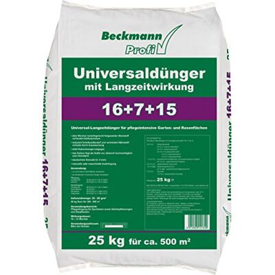 Floragard Beckmann Profi Universaldünger 16+7+15 mit Langzeitwirkung in 25 kg Floragard Beckmann Profi Universaldünger 16+7+15 mit Langzeitwirkung in 25 kg