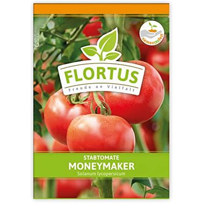 FLORTUS Freude an Vielfalt FLORTUS Tomate Moneymaker Gemüsesamen Tomatensamen Samen zur Anzucht für Garten, Balkon, Küche & Fensterbank FLORTUS Freude an Vielfalt FLORTUS Tomate Moneymaker Gemüsesamen Tomatensamen Samen zur Anzucht für Garten, Balkon, Küche & Fensterbank