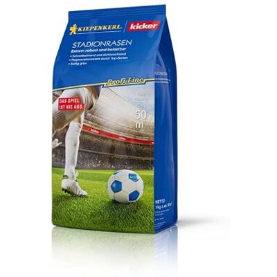 Kiepenkerl -Kicker Stadionrasen Rasensamen RSM 3.1 660106, Rasensaat Extrem robuster Sport und Spielrasen für Neusaat & Nachsaat, schnell keimend und dicht wachsend Kiepenkerl -Kicker Stadionrasen Rasensamen RSM 3.1 660106, Rasensaat Extrem robuster Sport und Spielrasen für Neusaat & Nachsaat, schnell keimend und dicht wachsend