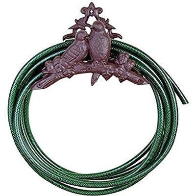 Esschert Design Schlauchhalter, Gartenschlauchhalterung Motiv Vogel aus Gusseisen für Wandmontage, ca. 25 cm x 16 cm x 18 cm Esschert Design Schlauchhalter, Gartenschlauchhalterung Motiv Vogel aus Gusseisen für Wandmontage, ca. 25 cm x 16 cm x 18 cm