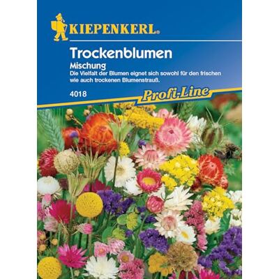 Kiepenkerl Profi-Line Blumensamen-Mischung Trockenblumen 4018 Blumenmischung Blumenstrauß Inhalt für 80 Pflanzen Sommerblumen, Saatgut, Blumenwiese Kiepenkerl Profi-Line Blumensamen-Mischung Trockenblumen 4018 Blumenmischung Blumenstrauß Inhalt für 80 Pflanzen Sommerblumen, Saatgut, Blumenwiese