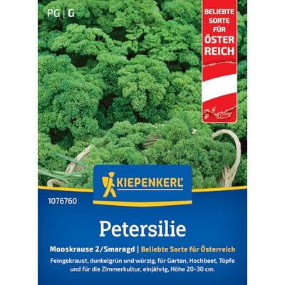 Kiepenkerl Petersiliensamen Mooskrause 2/"Smaragd" 1076760, Kräutersaat Fein gekrauste dunkelgrüne Blätter, robuste Sorte, aromatisch, für Beet, Freiland & Topf Kiepenkerl Petersiliensamen Mooskrause 2/"Smaragd" 1076760, Kräutersaat Fein gekrauste dunkelgrüne Blätter, robuste Sorte, aromatisch, für Beet, Freiland & Topf