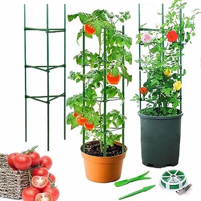 Generic Rankhilfe Rankgitter für Tomaten Gurken Garten, 4ft Pflanzenhalter stütze Kletterhilfe für Zimmerpflanzen Tomatentopf Turm käfig mit 66ft Twist Tie und Perforatoren und Sämling Pullers (3 Pack) Generic Rankhilfe Rankgitter für Tomaten Gurken Garten, 4ft Pflanzenhalter stütze Kletterhilfe für Zimmerpflanzen Tomatentopf Turm käfig mit 66ft Twist Tie und Perforatoren und Sämling Pullers (3 Pack)