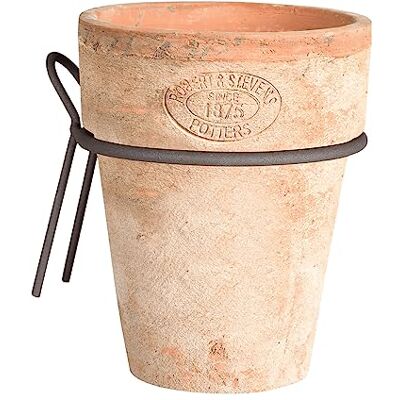 Esschert Design Terracotta Ton Pflanz Wand Blumen Topf Über Um rund mit Metall Halterung Hängen Esschert Design Terracotta Ton Pflanz Wand Blumen Topf Über Um rund mit Metall Halterung Hängen