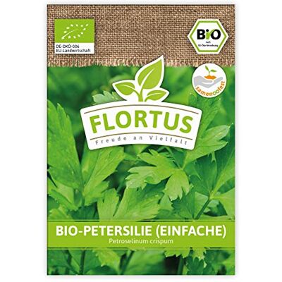 FLORTUS Freude an Vielfalt FLORTUS BIO Petersilie einfache Kräutersamen Petersiliensamen Bio Saatgut aus Pflanzensamen Samen zur Anzucht für Garten, Balkon, Küche & Fensterbank FLORTUS Freude an Vielfalt FLORTUS BIO Petersilie einfache Kräutersamen Petersiliensamen Bio Saatgut aus Pflanzensamen Samen zur Anzucht für Garten, Balkon, Küche & Fensterbank