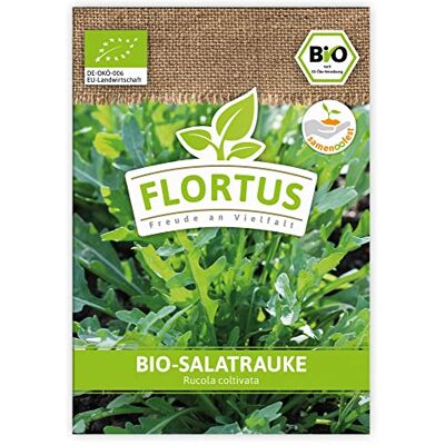 FLORTUS Freude an Vielfalt FLORTUS BIO Salatrauke Kräutersamen Raukesamen Rucolasamen Bio Saatgut aus Pflanzensamen Samen zur Anzucht für Garten, Balkon, Küche & Fensterbank FLORTUS Freude an Vielfalt FLORTUS BIO Salatrauke Kräutersamen Raukesamen Rucolasamen Bio Saatgut aus Pflanzensamen Samen zur Anzucht für Garten, Balkon, Küche & Fensterbank